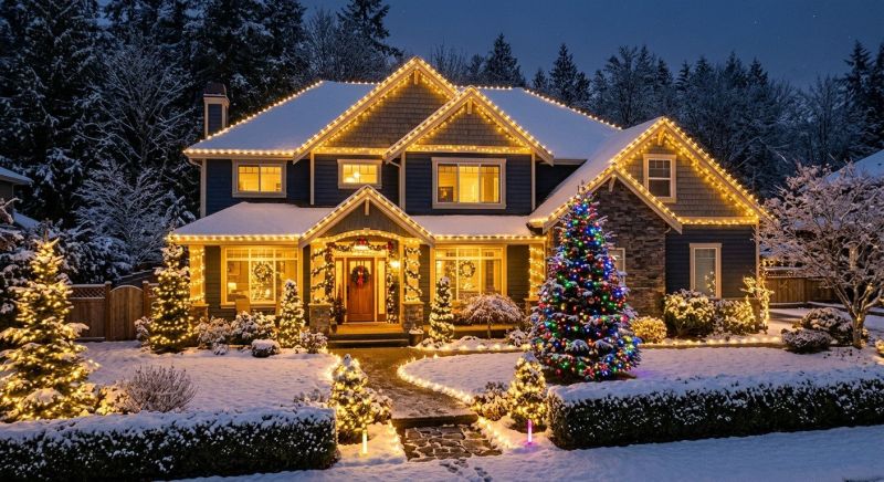Seasonal Lights Installation in Kansas City, KS