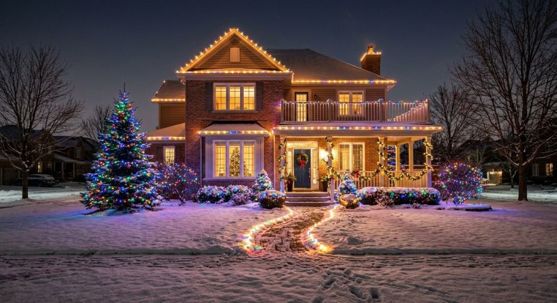 Christmas Lights Installation in Overland Park, KS