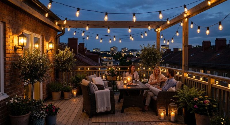 Courtyard Light Installation in Denver County, CO