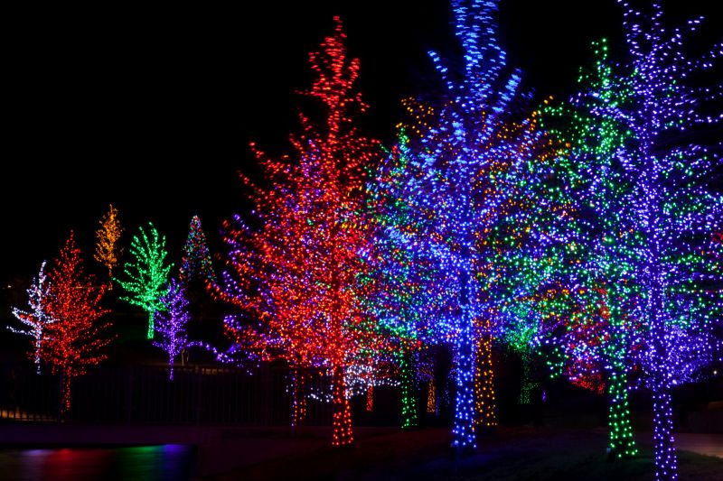 Holiday Lights Hanging in Alpharetta, GA