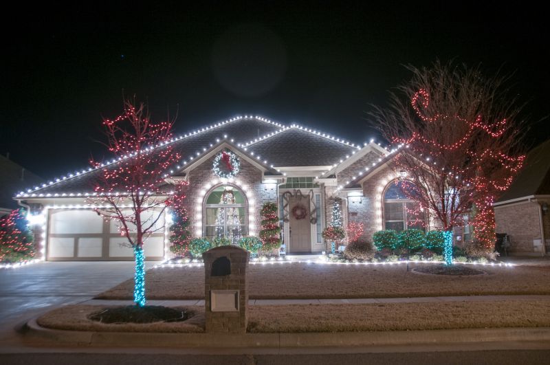 Holiday Lights on Fences and Gates