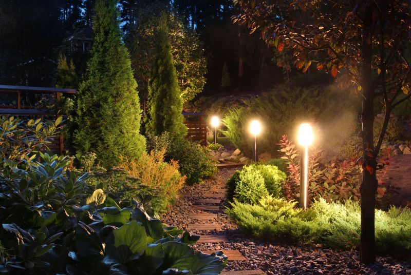 Completed Landscape Lighting