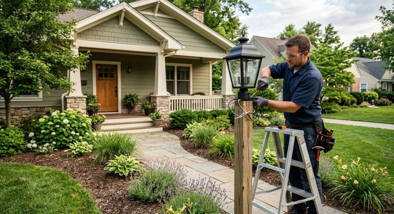 Outdoor Lamp Installation in Utah County, UT
