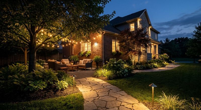 Terrace Lighting Installation in Orem, UT